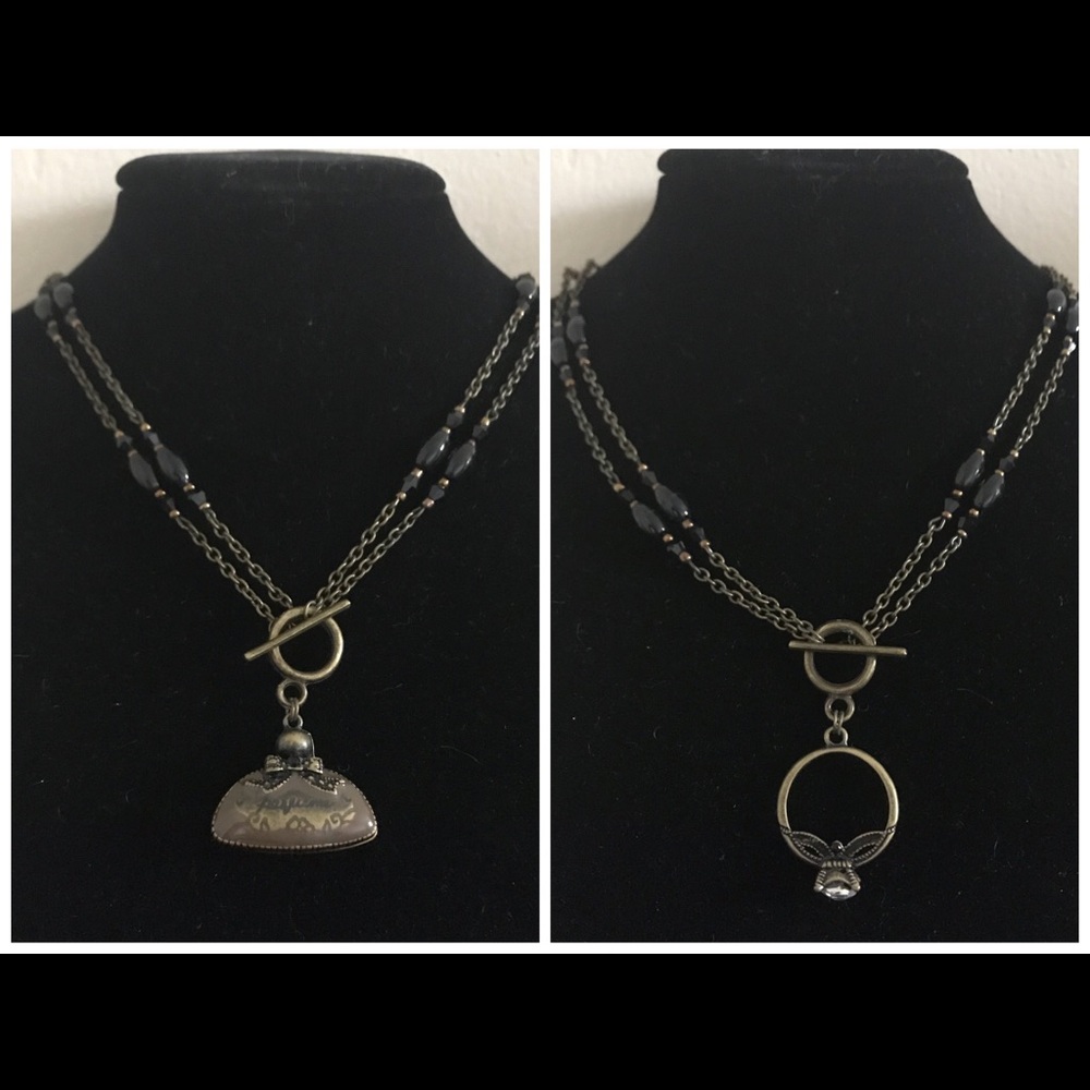 ๐HP๐ 2 Ways to Wear Handmade - Brass/Black Heart - Picture 1 of 8